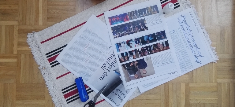 Korb flechten aus Papier: Zeitung-Upcycling: Anleitung